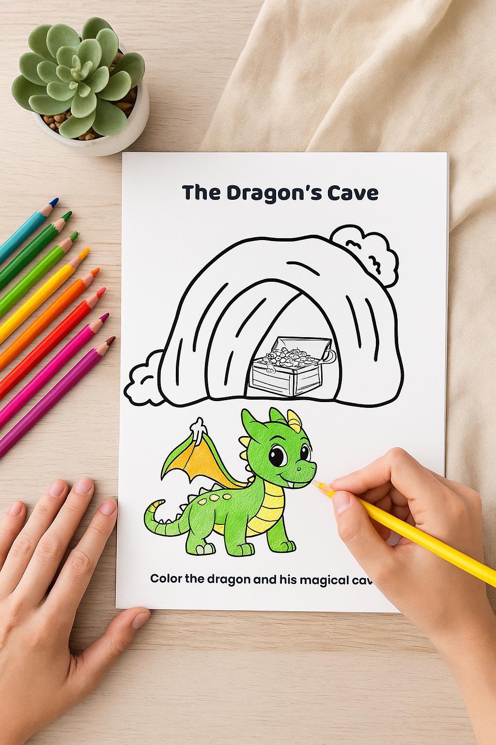 My First Fantasy Adventures Coloring Book β 20 Magical Pages for Kids