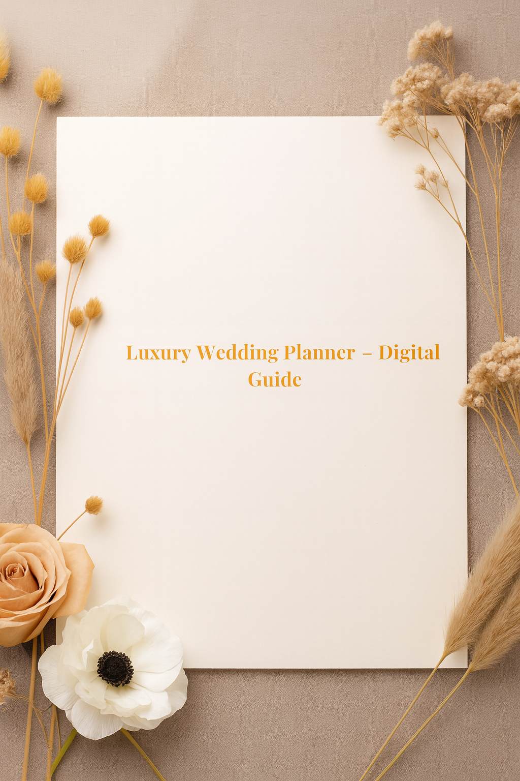 Luxury Wedding Planning Guide (Editable PDF)