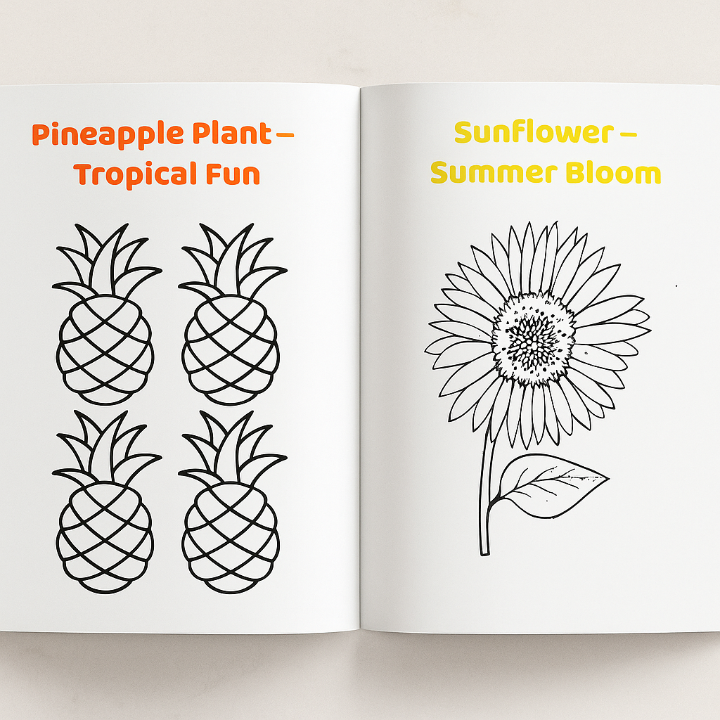 My First Nature & Trees Coloring Book – 20 Fun Pages for Kids