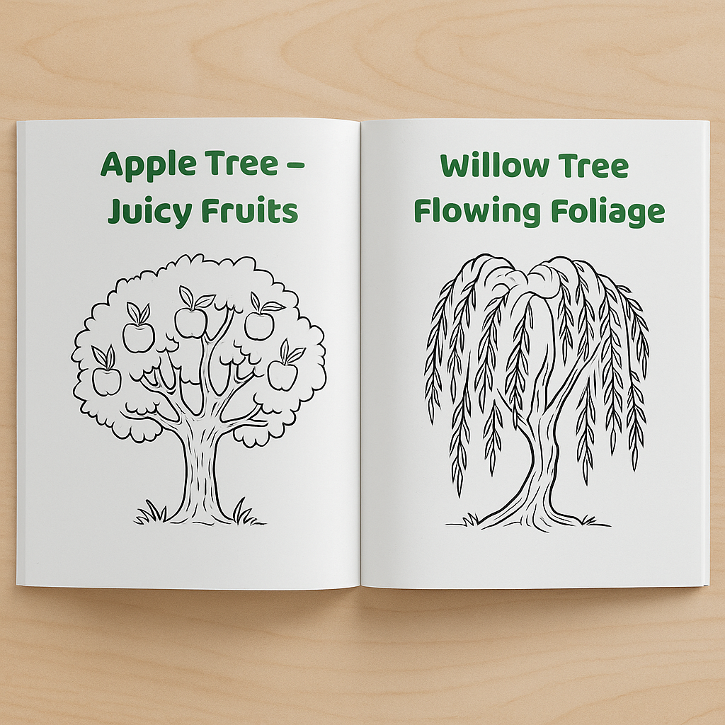 My First Nature & Trees Coloring Book – 20 Fun Pages for Kids