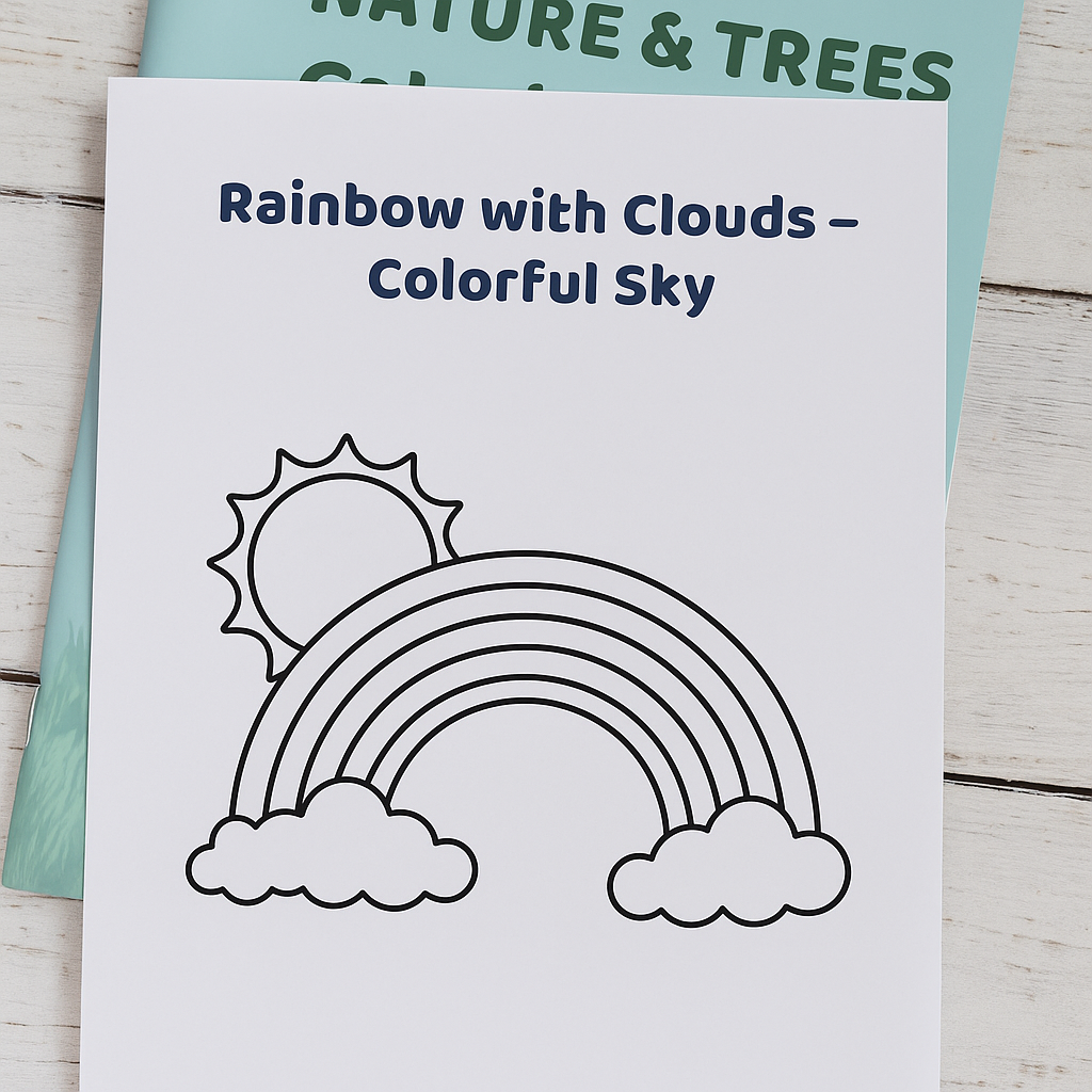 My First Nature & Trees Coloring Book – 20 Fun Pages for Kids