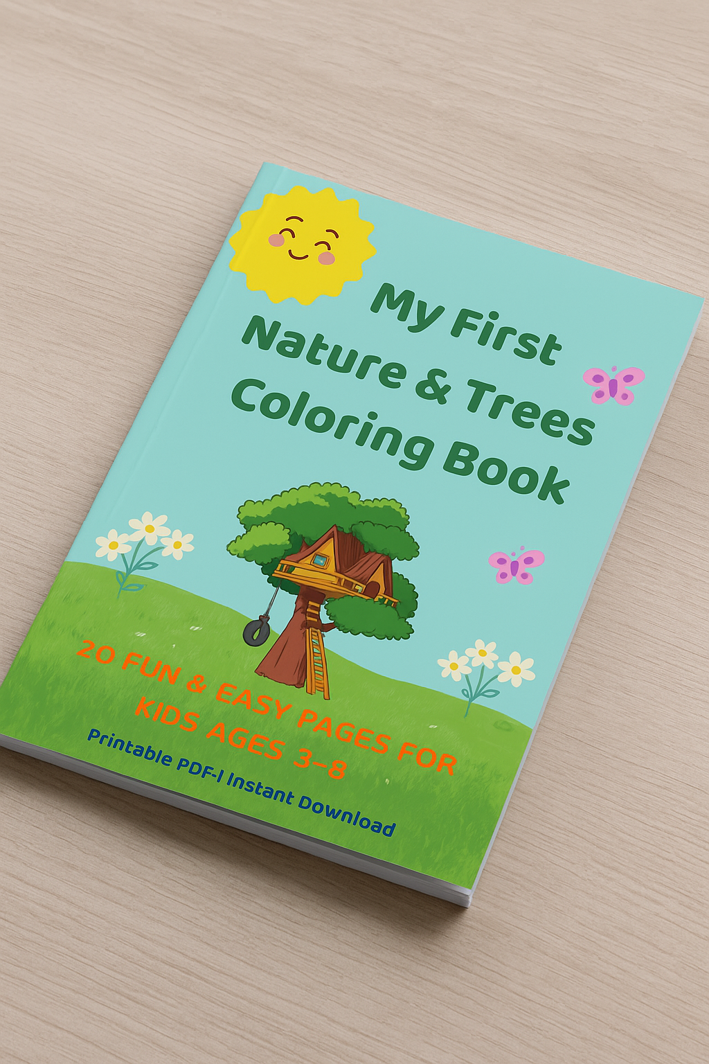 My First Nature & Trees Coloring Book – 20 Fun Pages for Kids