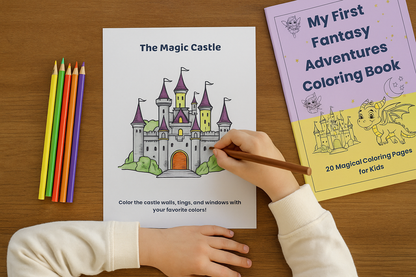 My First Fantasy Adventures Coloring Book – 20 Magical Pages for Kids