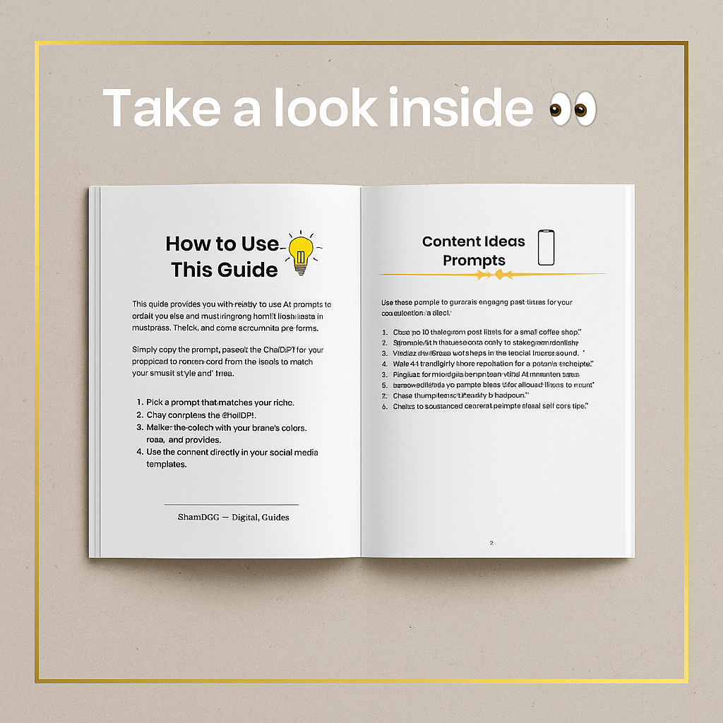 Social Media Content Bundle | 30 AI Prompts + 15 Canva Templates + PDF Guide