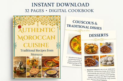 Authentic Moroccan Recipes – Digital PDF Cookbook