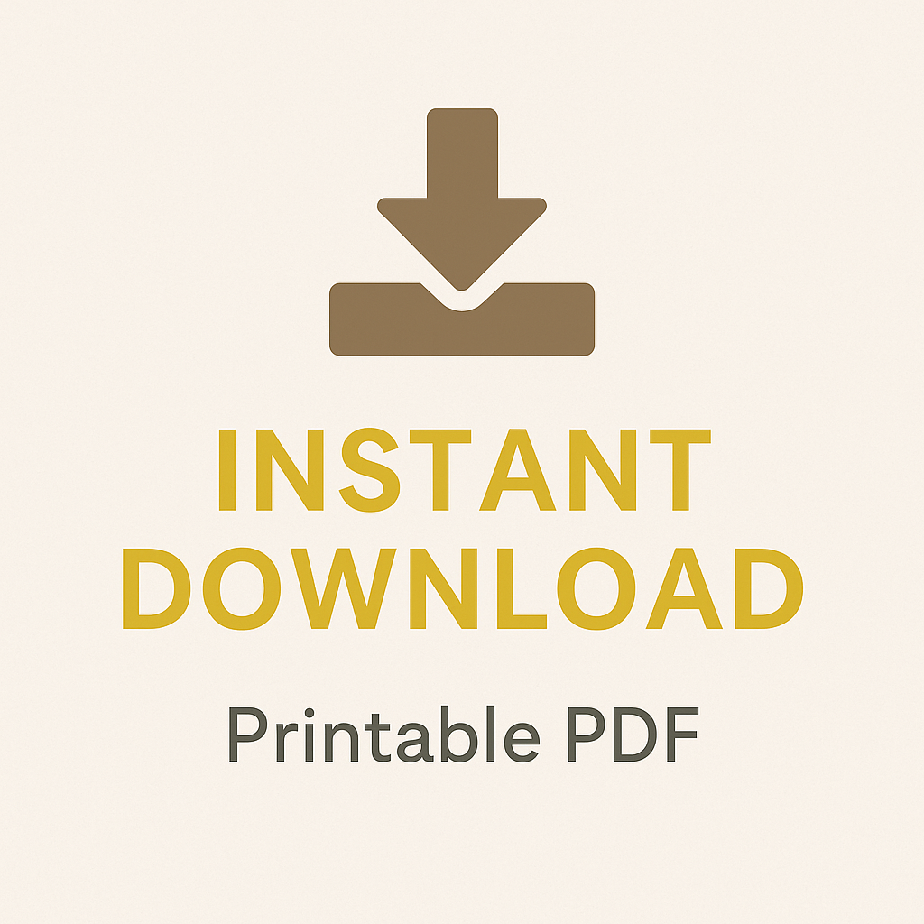 Self-Care & Wellness Journal – Digital PDF