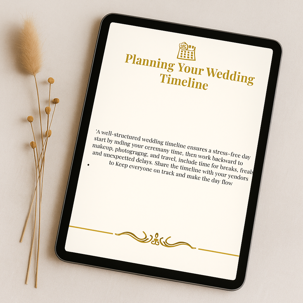 Luxury Wedding Planning Guide (Editable PDF)