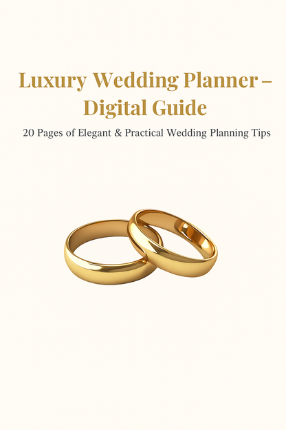 Luxury Wedding Planning Guide (Editable PDF)