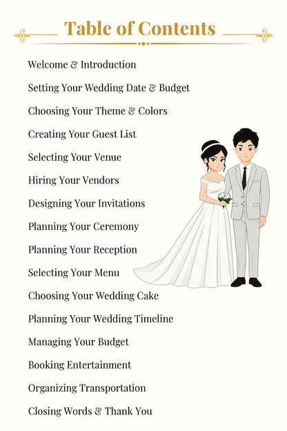 Luxury Wedding Planning Guide (Editable PDF)