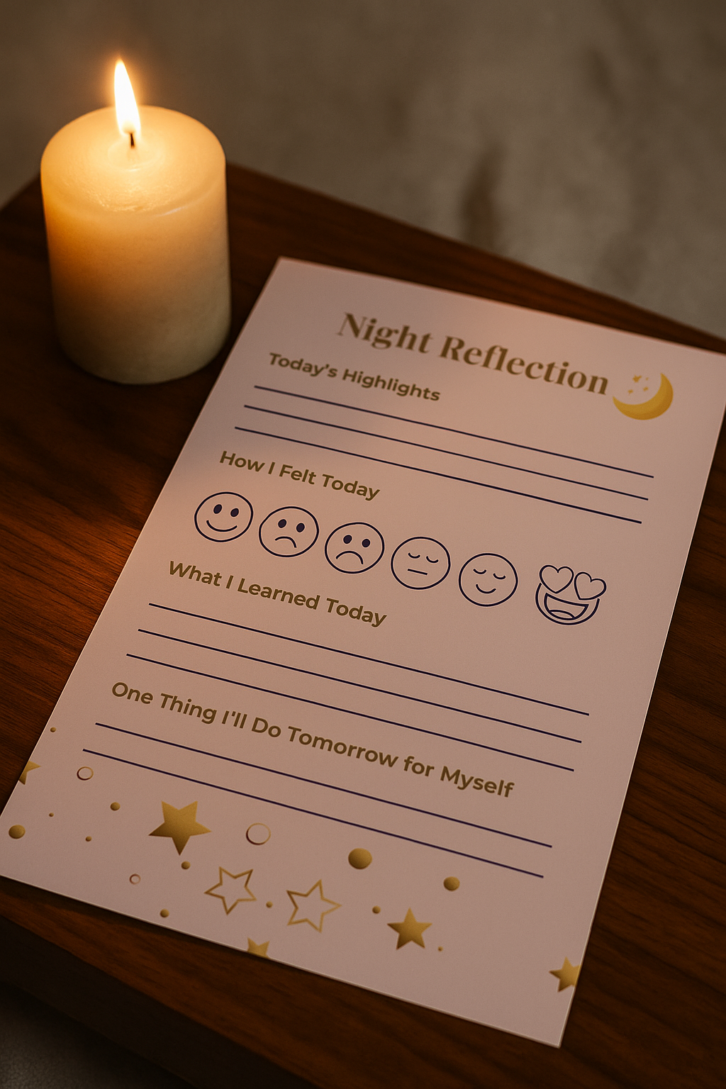 Self-Care Journal – 38 Pages Printable & Digital PDF