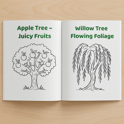 My First Nature & Trees Coloring Book – 20 Fun Pages for Kids