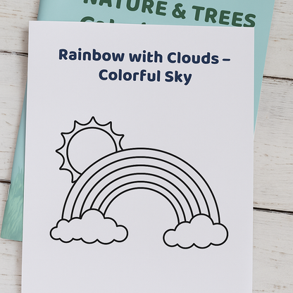 My First Nature & Trees Coloring Book – 20 Fun Pages for Kids