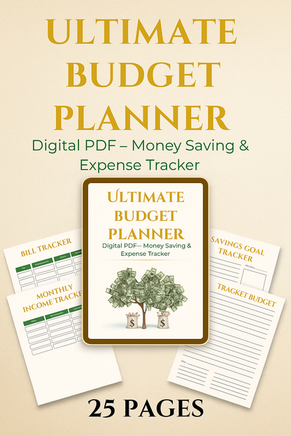 Ultimate Digital Budget Planner (Editable PDF)