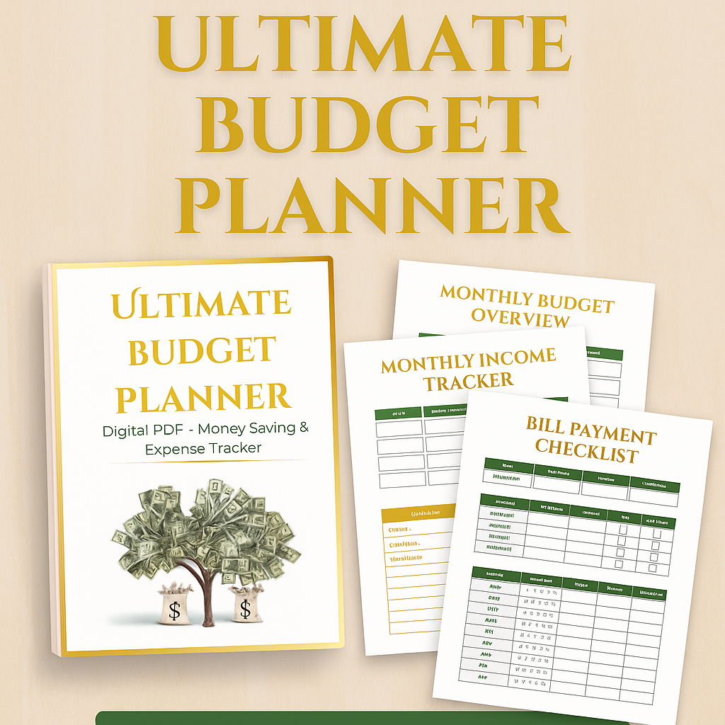Ultimate Digital Budget Planner (Editable PDF)